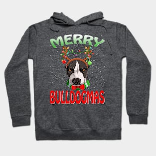 Merry Bullmas Ugly Bulldog Christmas Xmas Pajamas T-Shirt Hoodie